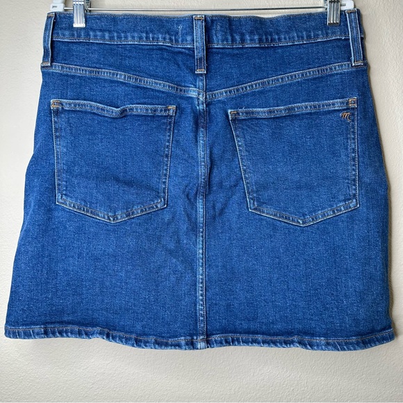 Madewell Denim Mini Skirt Button Up with Pockets - Picture 4 of 12